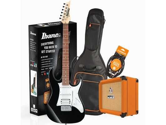 Ibanez RX40 Guitar Pack with Orange Crush and Accessories - Black Night