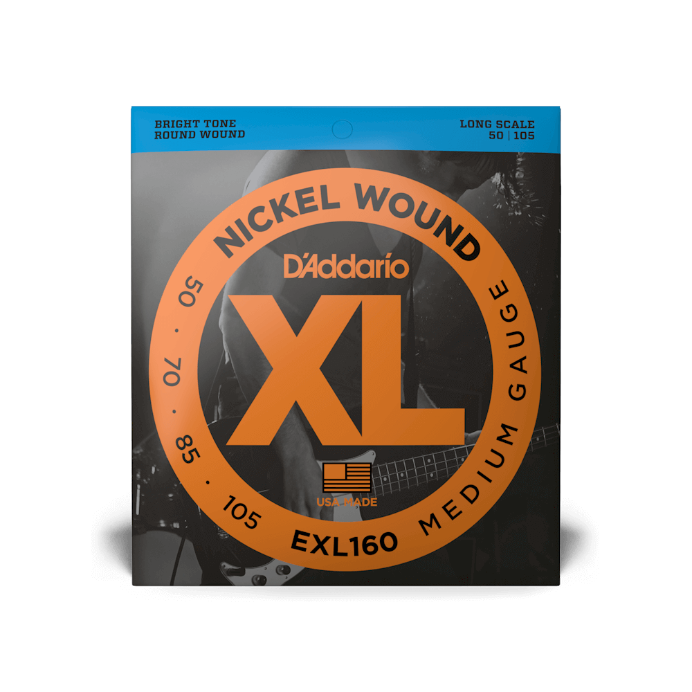 D'Addario EXL160 Nickel, 50-105, Medium Scale Bass Strings